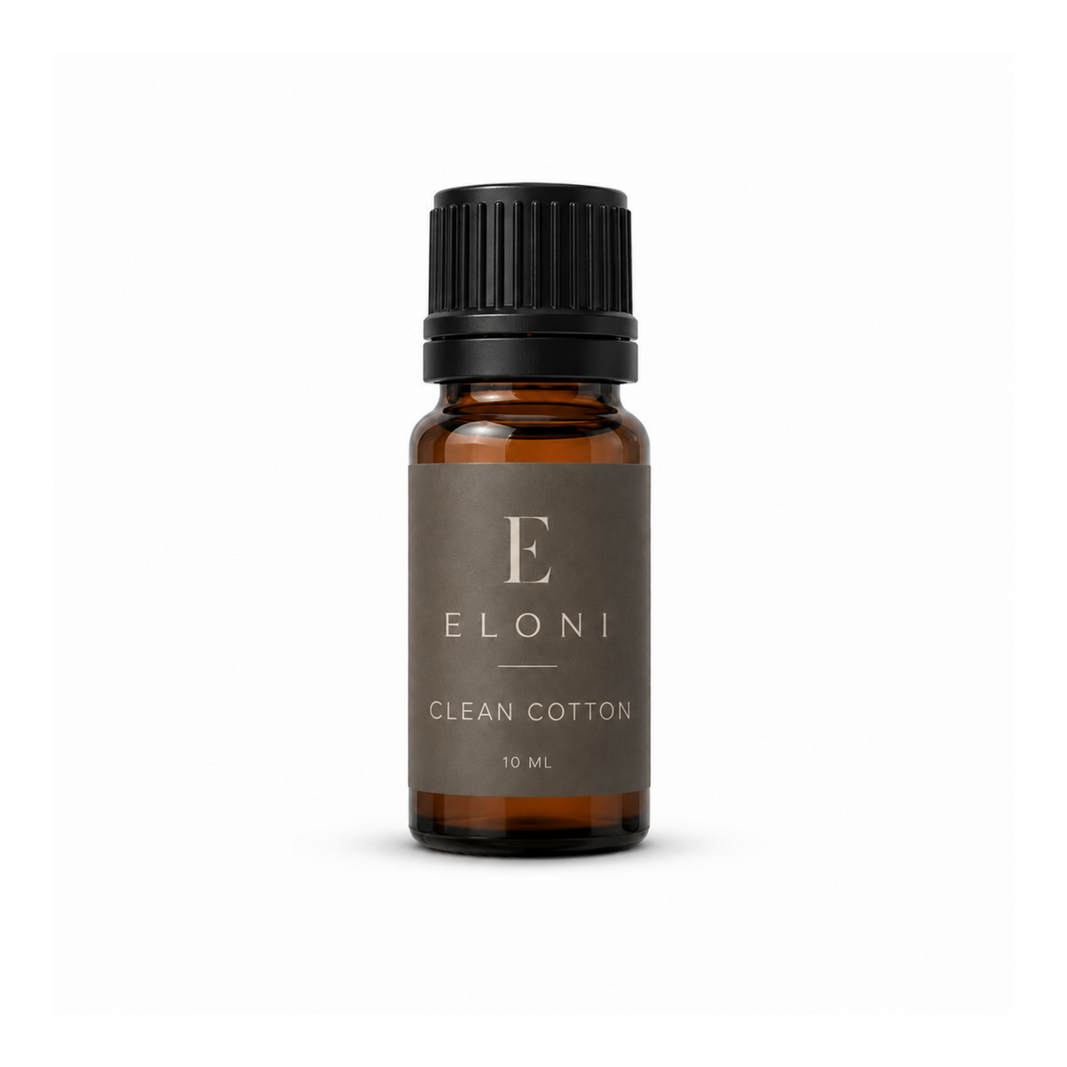 ELONI Clean Cotton doftolja, brun 10 ml flaska med etikett
