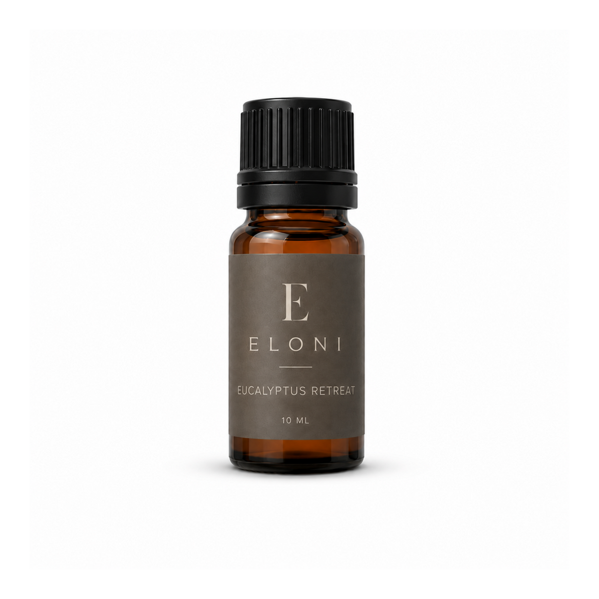 ELONI Eucalyptus Retreat doftolja, brun 10 ml flaska med etikett