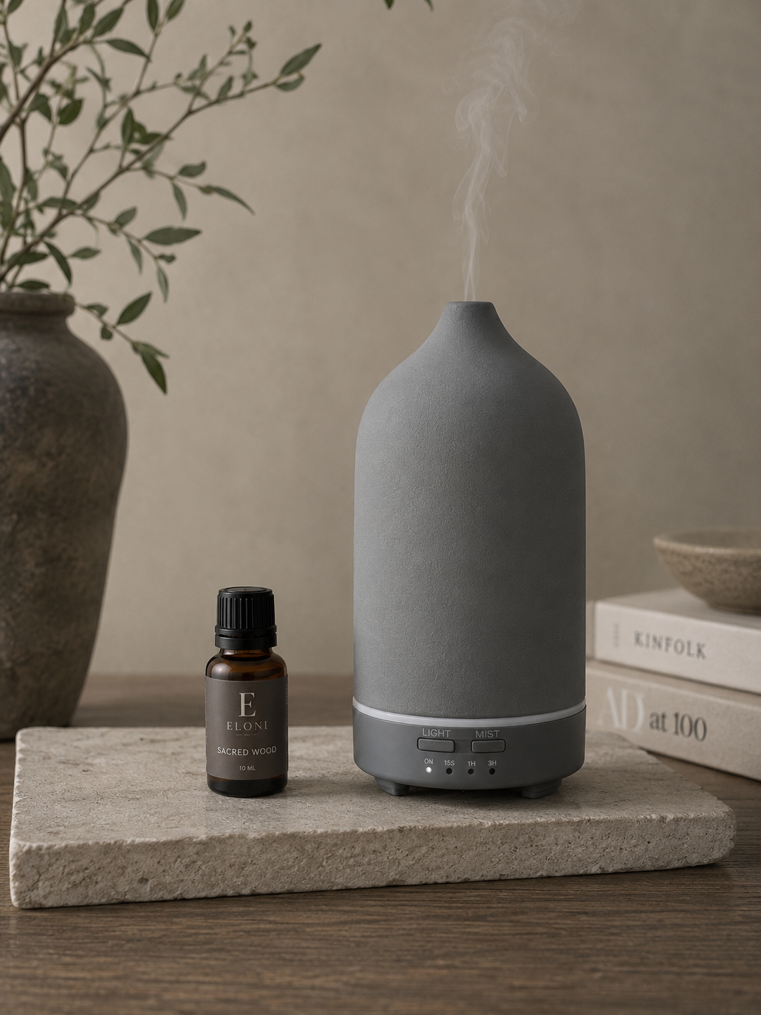 Aroma Diffuser för eteriska oljor – Grågrön