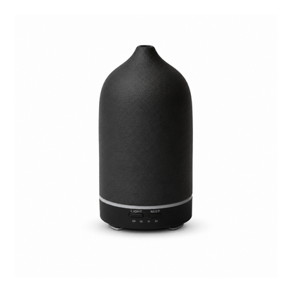 Svart ELONI aroma diffuser för eteriska oljor i matt design