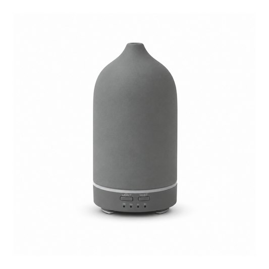 Grågrön ELONI aroma diffuser för eteriska oljor i skandinavisk design
