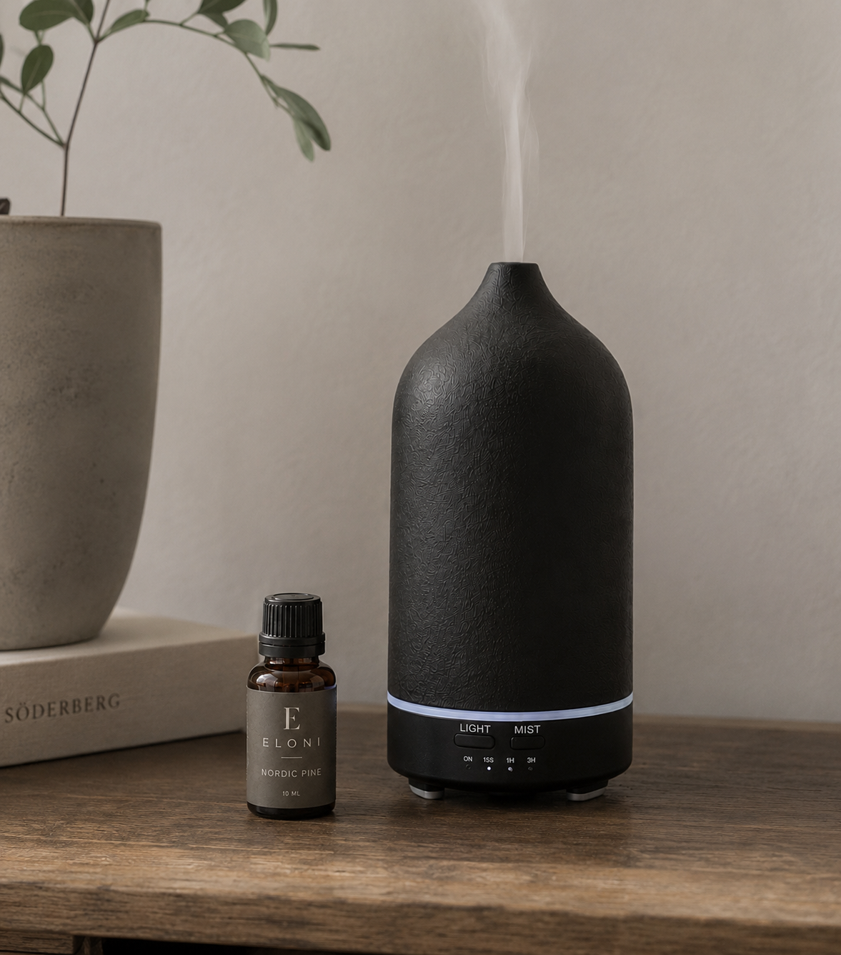 Aroma Diffuser för eteriska oljor – Svart