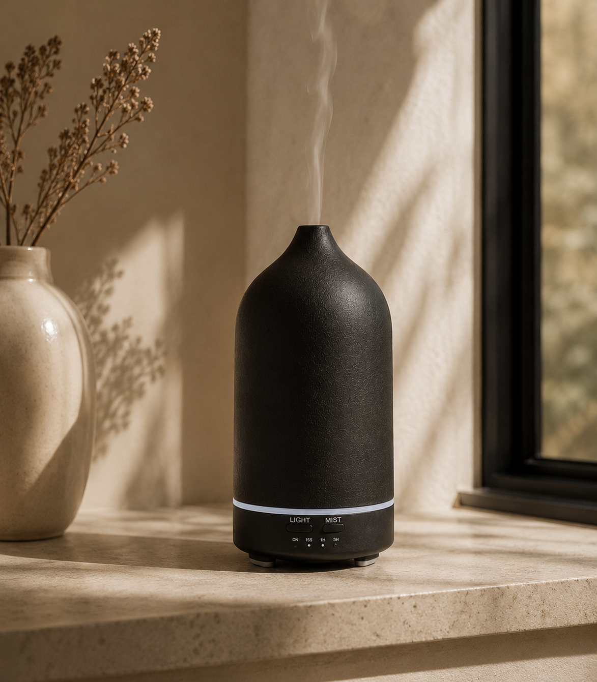 Aroma Diffuser för eteriska oljor – Svart