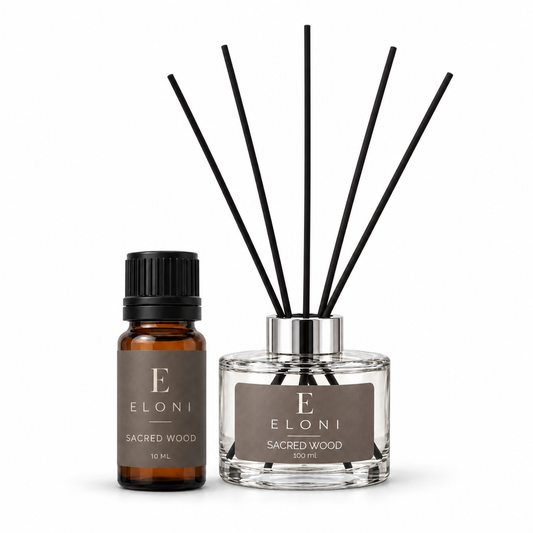 Doftpaket Sacred Wood – doftolja och doftpinnar